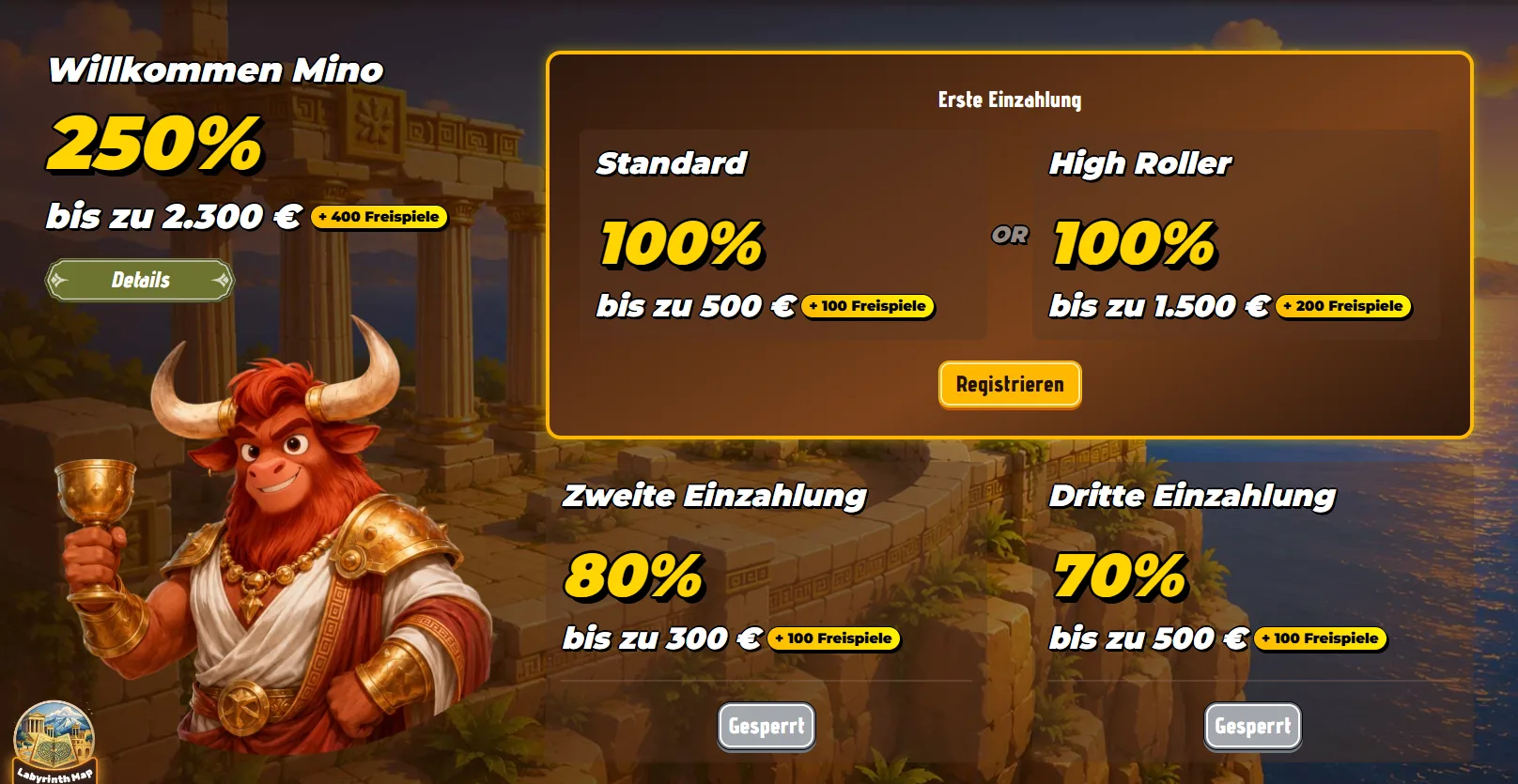 Mino Casino Bonus